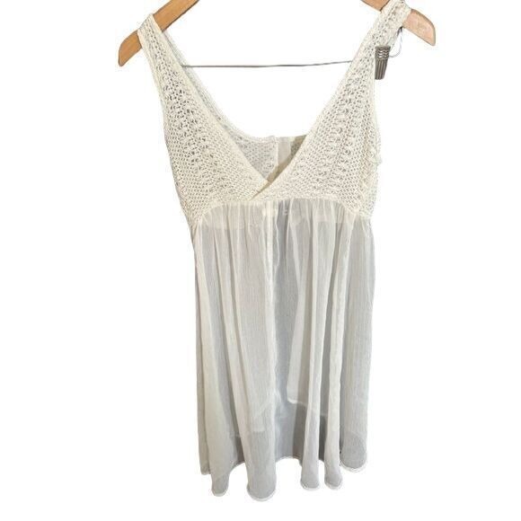 Hollister Other - Hollister XS Festival bathing suit cover or Top Sheer White